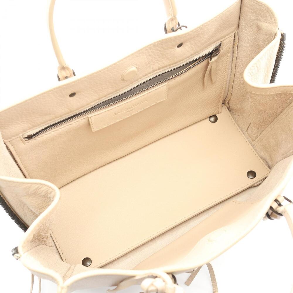 Balenciaga PAPIER Handbag Leather Beige Paper ZIP AROUND - Picture 3 of 9